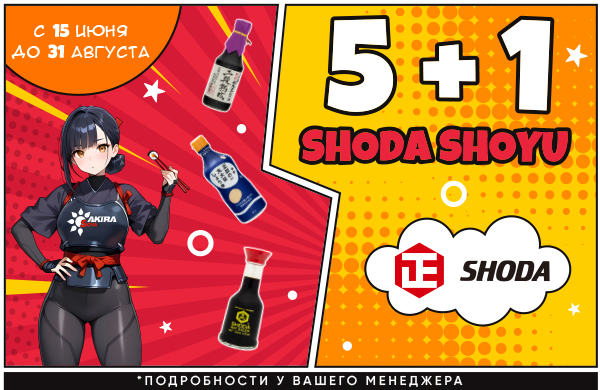 Акция на соусы Shoda Shoyu